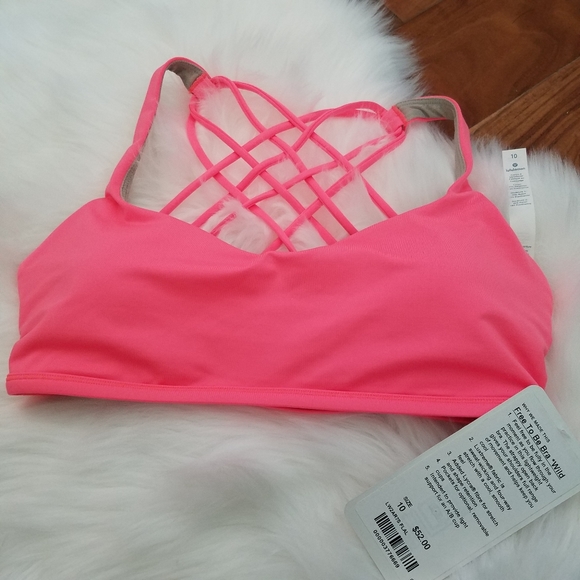 lululemon athletica Other - Lululemon free to be bra wild FLASH flash size 10
